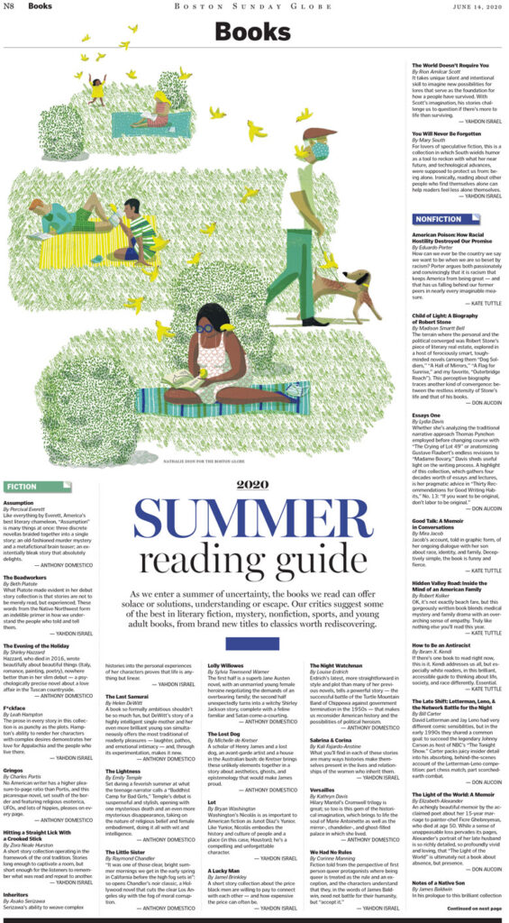 The Boston Globe Summer Reading Guide - Nathalie Dion - Anna Goodson Illustration Agency