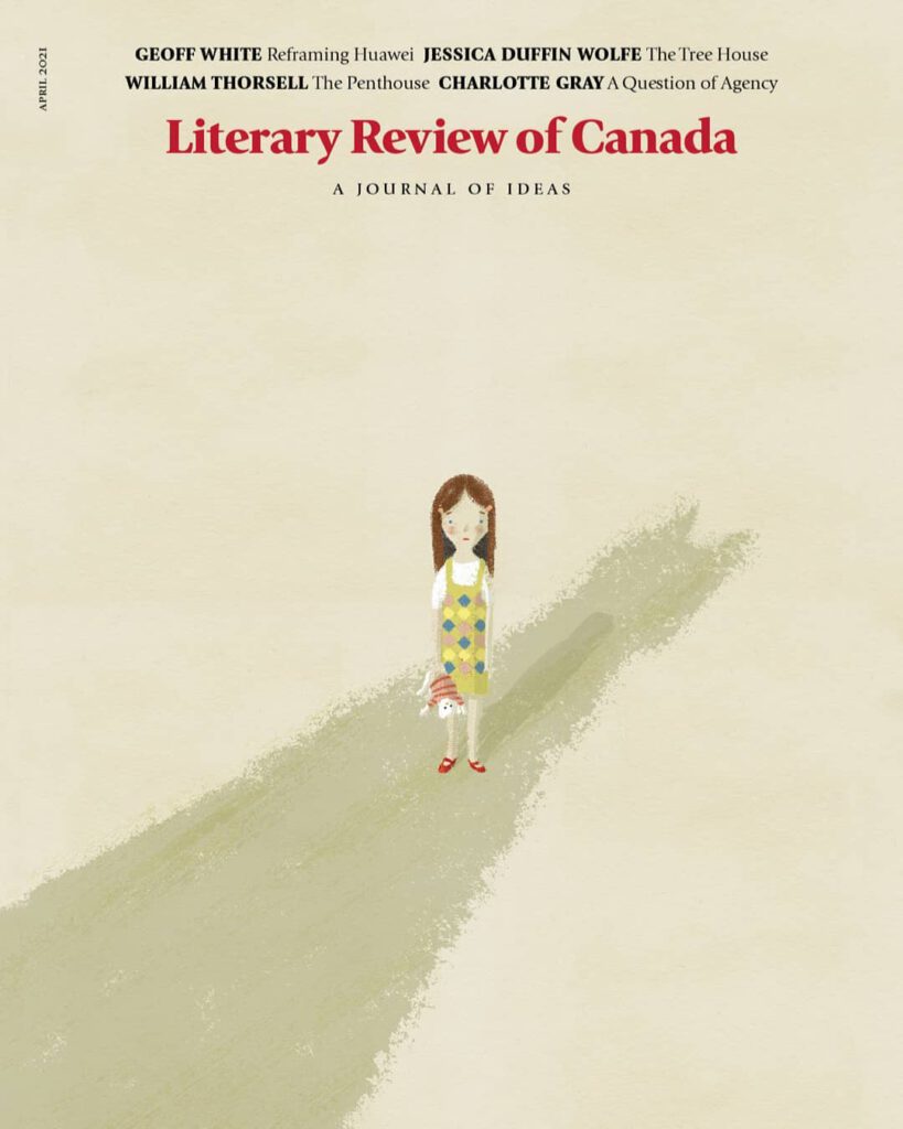 akes the Cover of The Literary Review of Canada - Nathalie Dion - Anna Goodson Illustration Agency