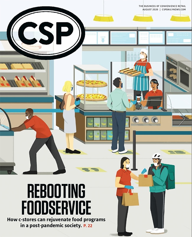 CSP Magazine feature, Rebooting food service after Covid - Nathan Hackett - Anna Goodson Illustration Agency