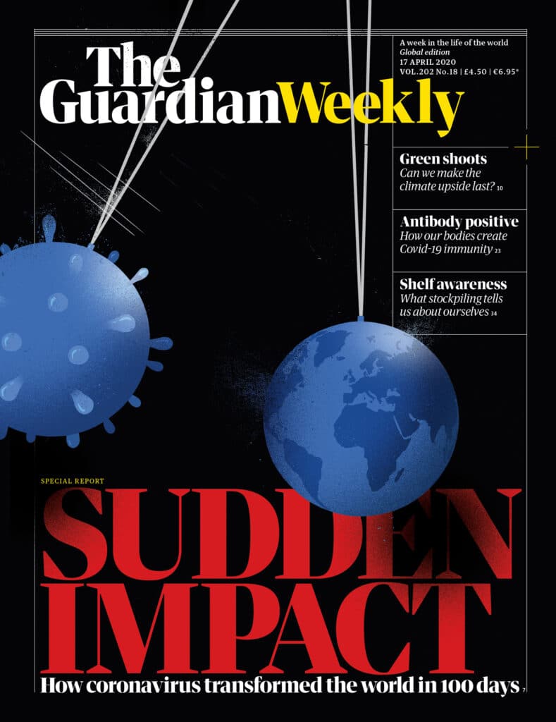 Guardian Weekly cover - Sebastien Thibault - Anna Goodson Illustration Agency