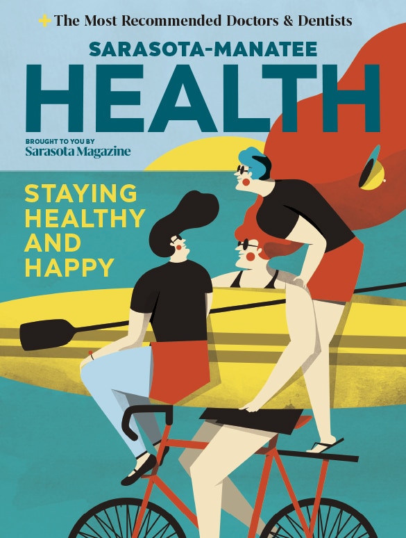 Staying Healthy and Happy / Sarasota Magazine’s Health - Miguel Monkc - Anna Goodson Illustration Agency