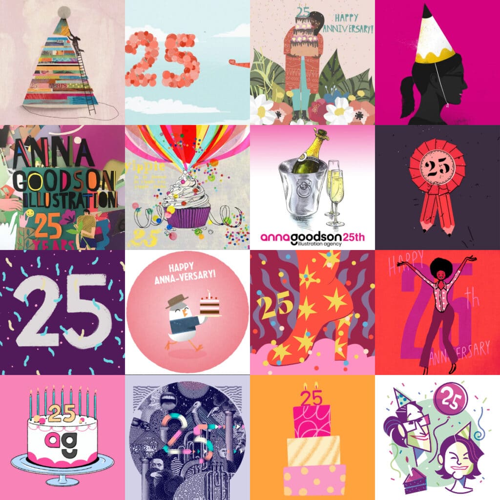 llustration Agency Celebrates 25 years with this special Anniversary Video! - Anna Goodson - Anna Goodson Illustration Agency