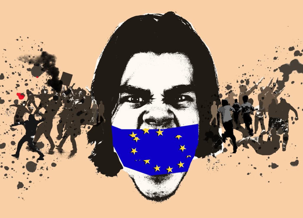 ill Banning Hate Speech Make Europe Safer? - Joe Magee - Anna Goodson Illustration Agency