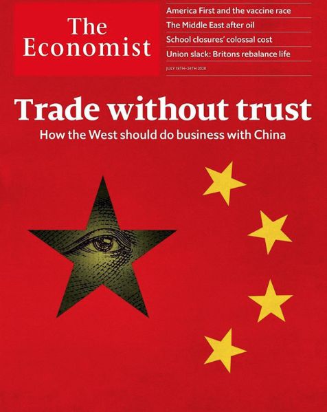 Cover Illustration/ The Economist/Trade without trust - Andrea Ucini - Anna Goodson Illustration Agency