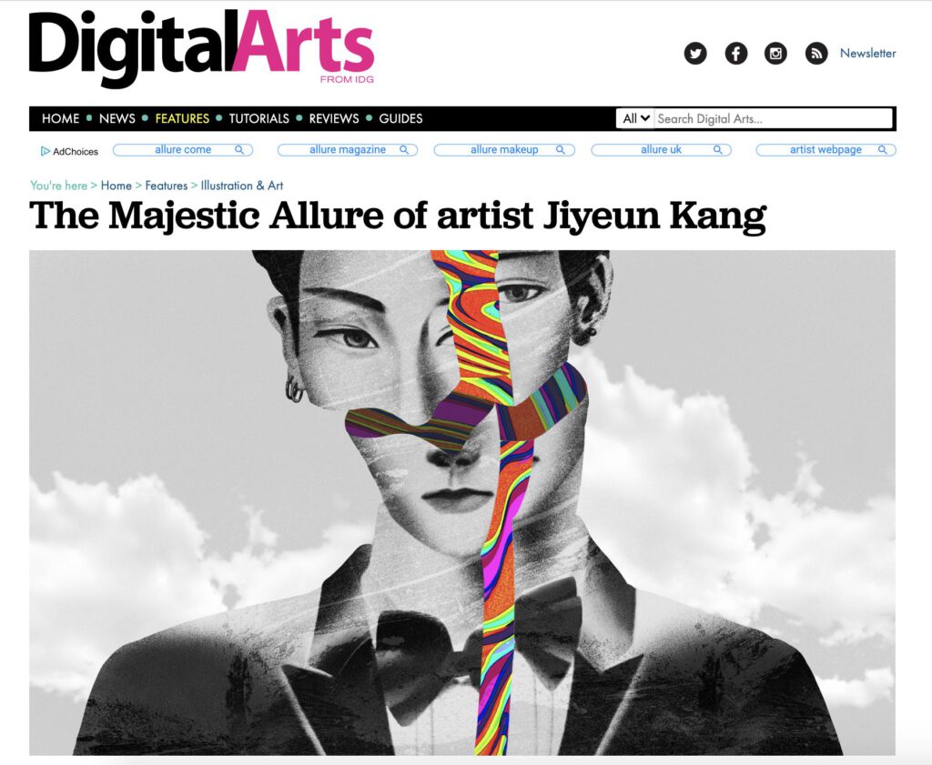 Featured in Digital Arts Magazie - Jiyeun Kang - Anna Goodson Illustration Agency