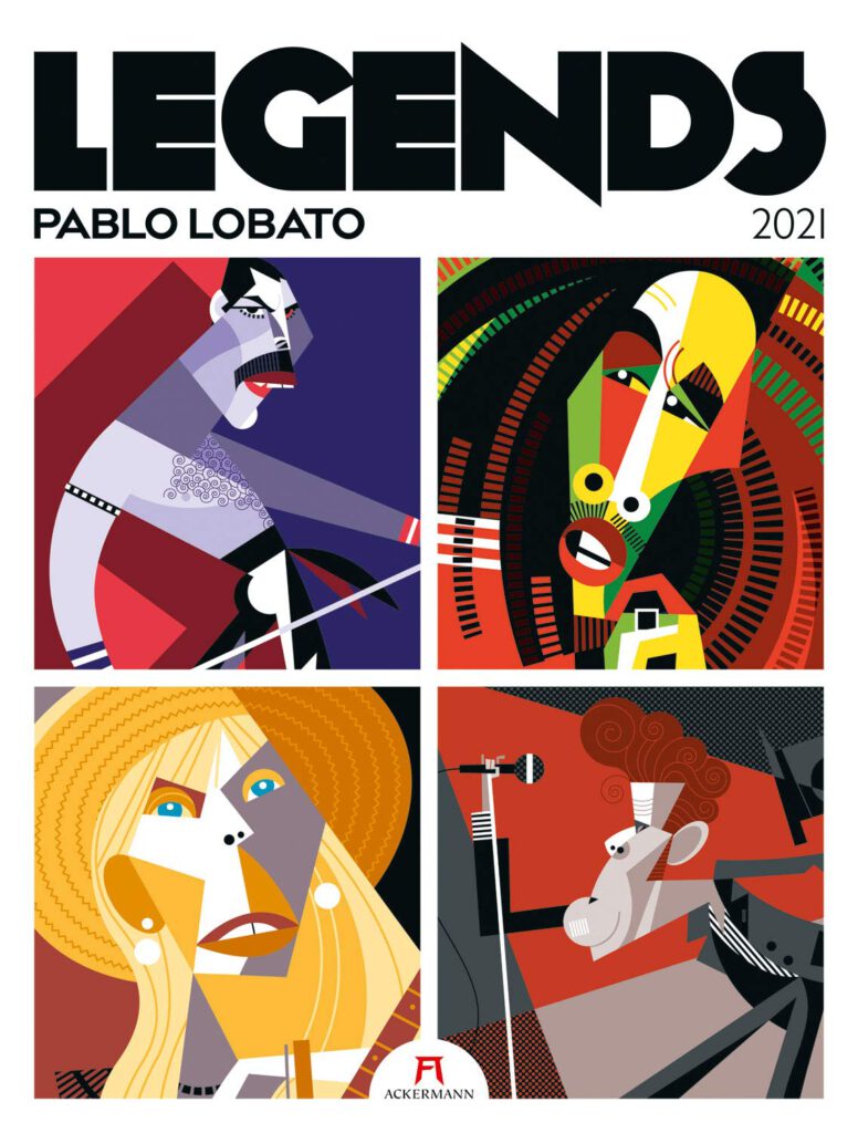 Legends 2021 Calendar - Pablo Lobato - Anna Goodson Illustration Agency