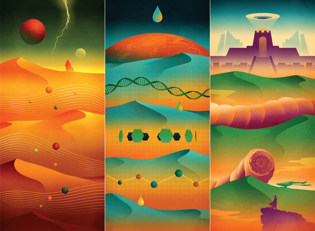 Dune Illustrations/ BBC Science Focus Magazine - Andy Potts - Anna Goodson Illustration Agency