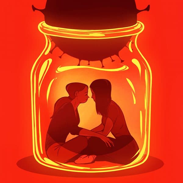 Guardian Weekend / Love in the Time of Plague - Kotynski - Anna Goodson Illustration Agency