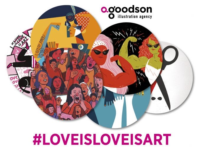 llustration Agency’s 2018 Christmas Coasters collection celebrates love and the power of art - Anna Goodson - Anna Goodson Illustration Agency