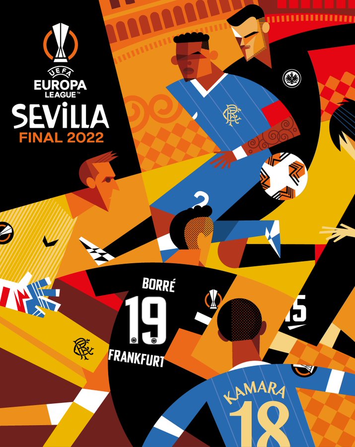 UEFA Europa league/ Sevilla Final 2022 - Pablo Lobato - Anna Goodson Illustration Agency