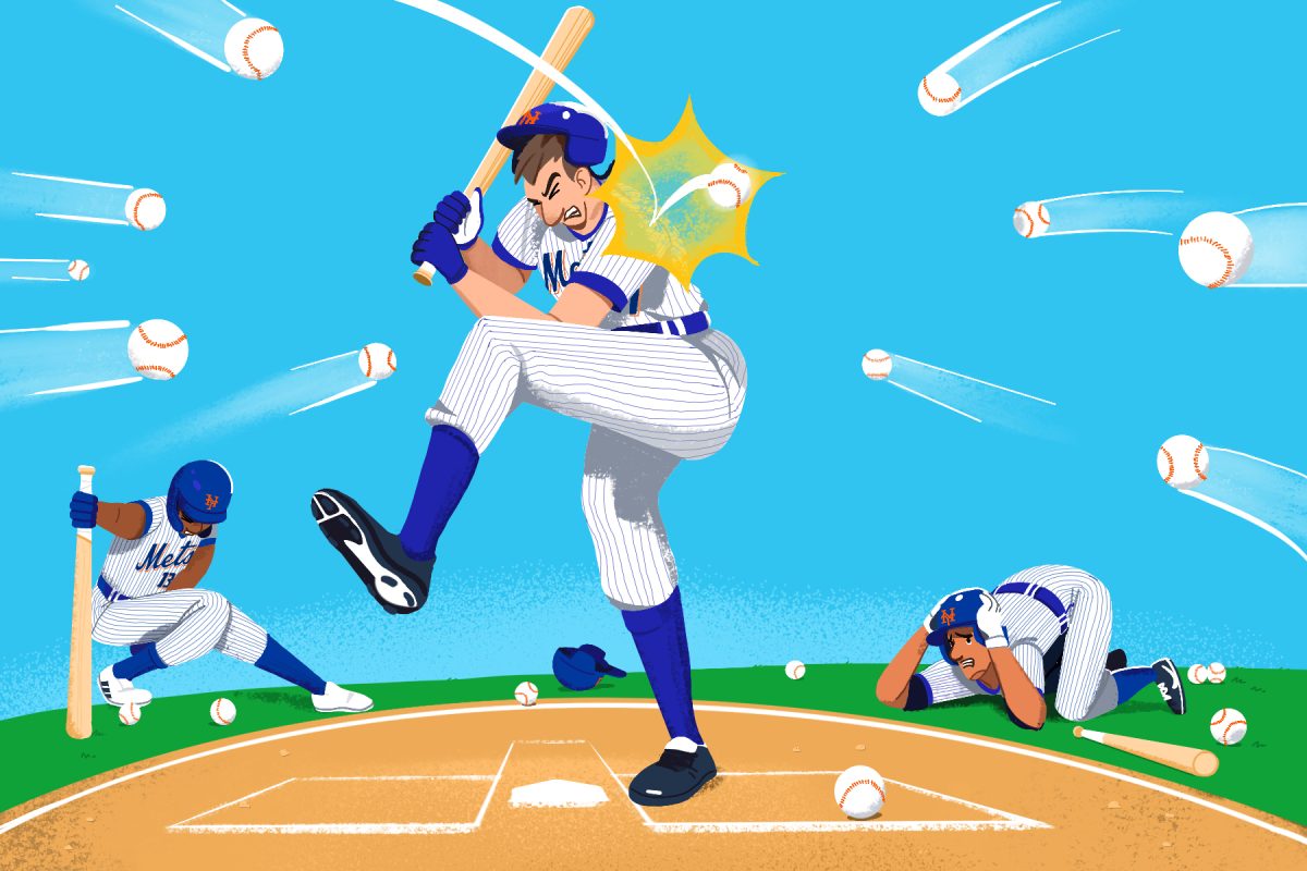 Mets Baseball Season Record / The Wall Street Journal - Nathan Hackett - Anna Goodson Illustration Agency