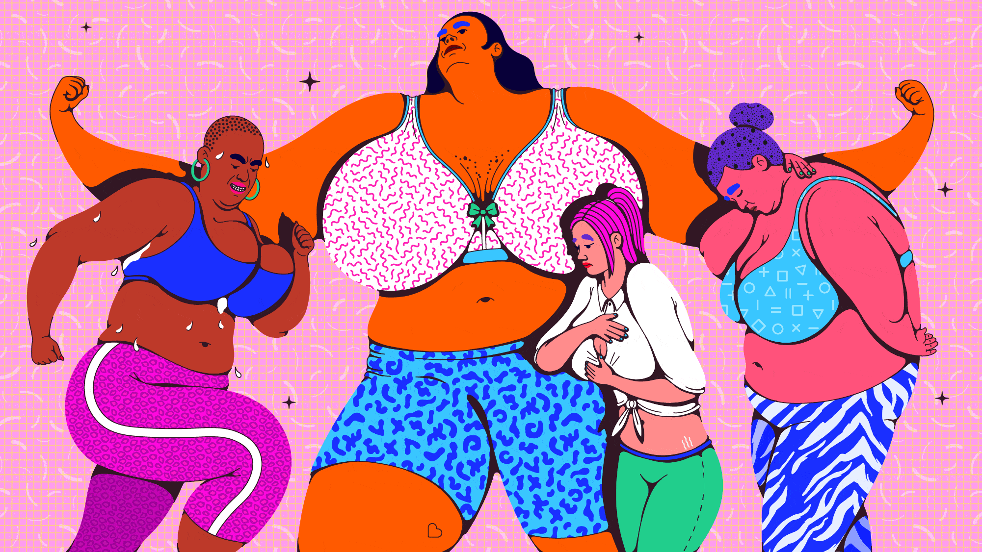 HuffPost / Here&#8217;s What No One Tells You About Having Huge Boobs - Inma Hortas - Anna Goodson Illustration Agency