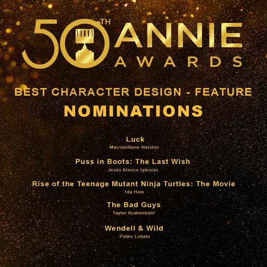 &#8220;Wendel &#038; Wild&#8221; was nominated for the 50th Annie Awards in the category of Best Character Design - Pablo Lobato - Anna Goodson Illustration Agency