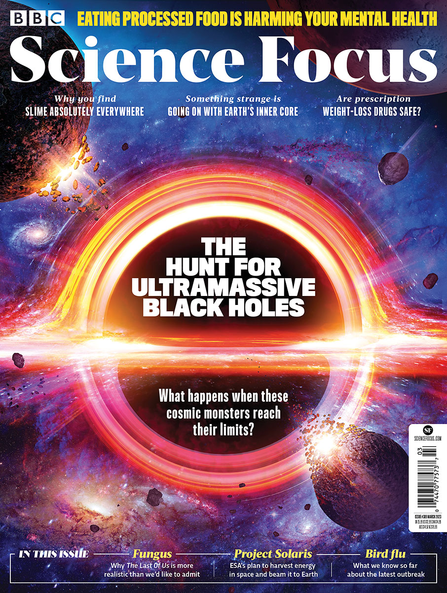 BBC Science Focus / La chasse aux trous noirs ultramassifs - Andy Potts - Anna Goodson Agence d'illustration