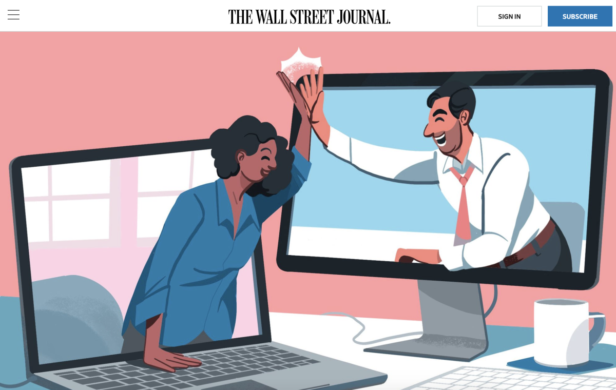Wall Street Journal / Your company thinks you need more friends - Nathan Hackett - Anna Goodson Illustration Agency