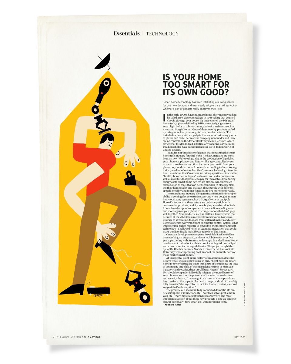 Style Advisor, The Globe and Mail / Smart Houses - Miguel Monkc - Anna Goodson Illustration Agency