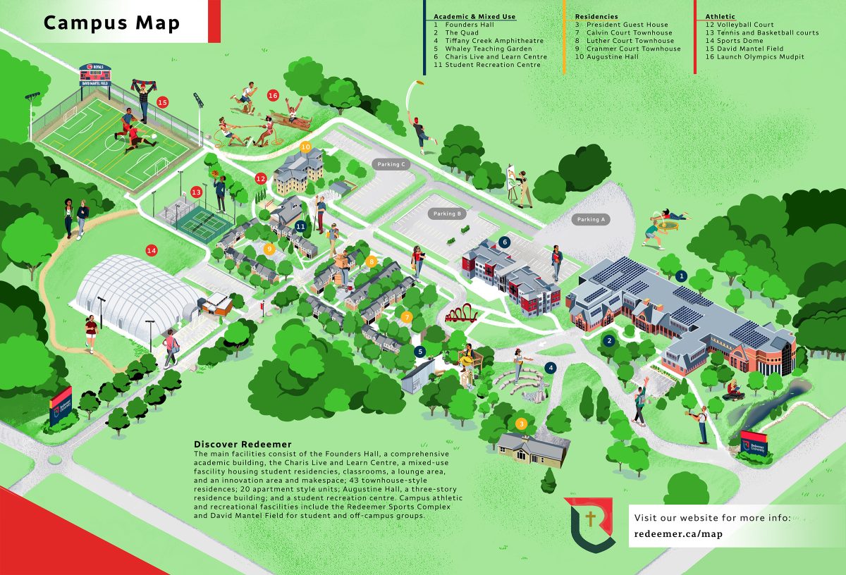 Redeemer University / Campus Map - Nathan Hackett - Anna Goodson Illustration Agency