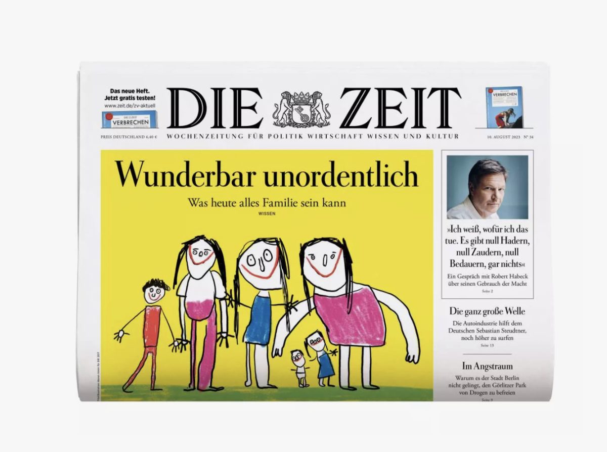 Die Zeit / Wonderfully messy &#8211; What families look like today - Maren Amini - Anna Goodson Illustration Agency