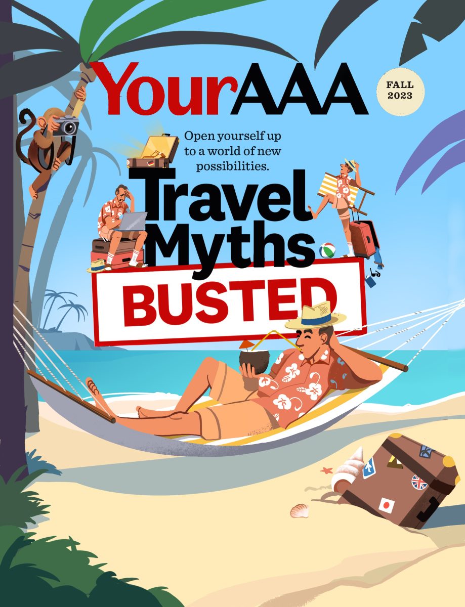 AAA / Travel Myths Busted - Nathan Hackett - Anna Goodson Illustration Agency