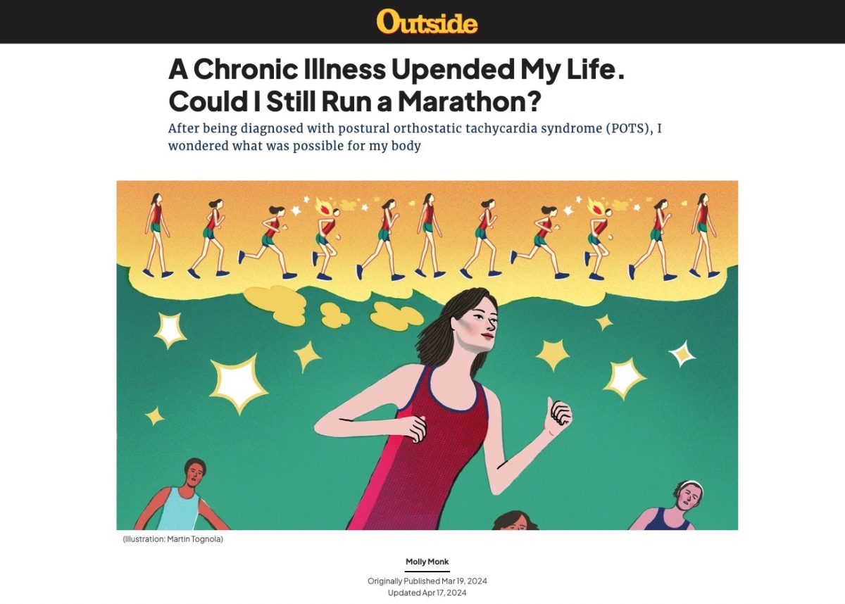 Outside Magazine / A runner being diagnosed with postural orthostatic tachycardia syndrome (POTS) - Martin Tognola - Anna Goodson Illustration Agency