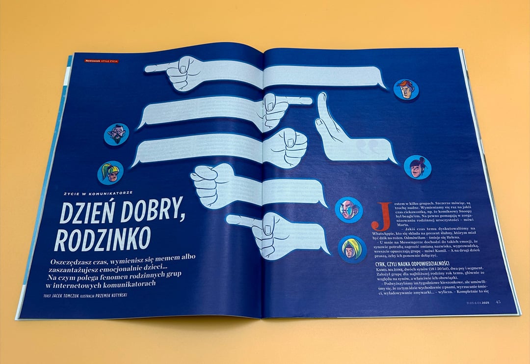 Newsweek PL / Bavarder - Kotynski - Anna Goodson Agence d'illustration