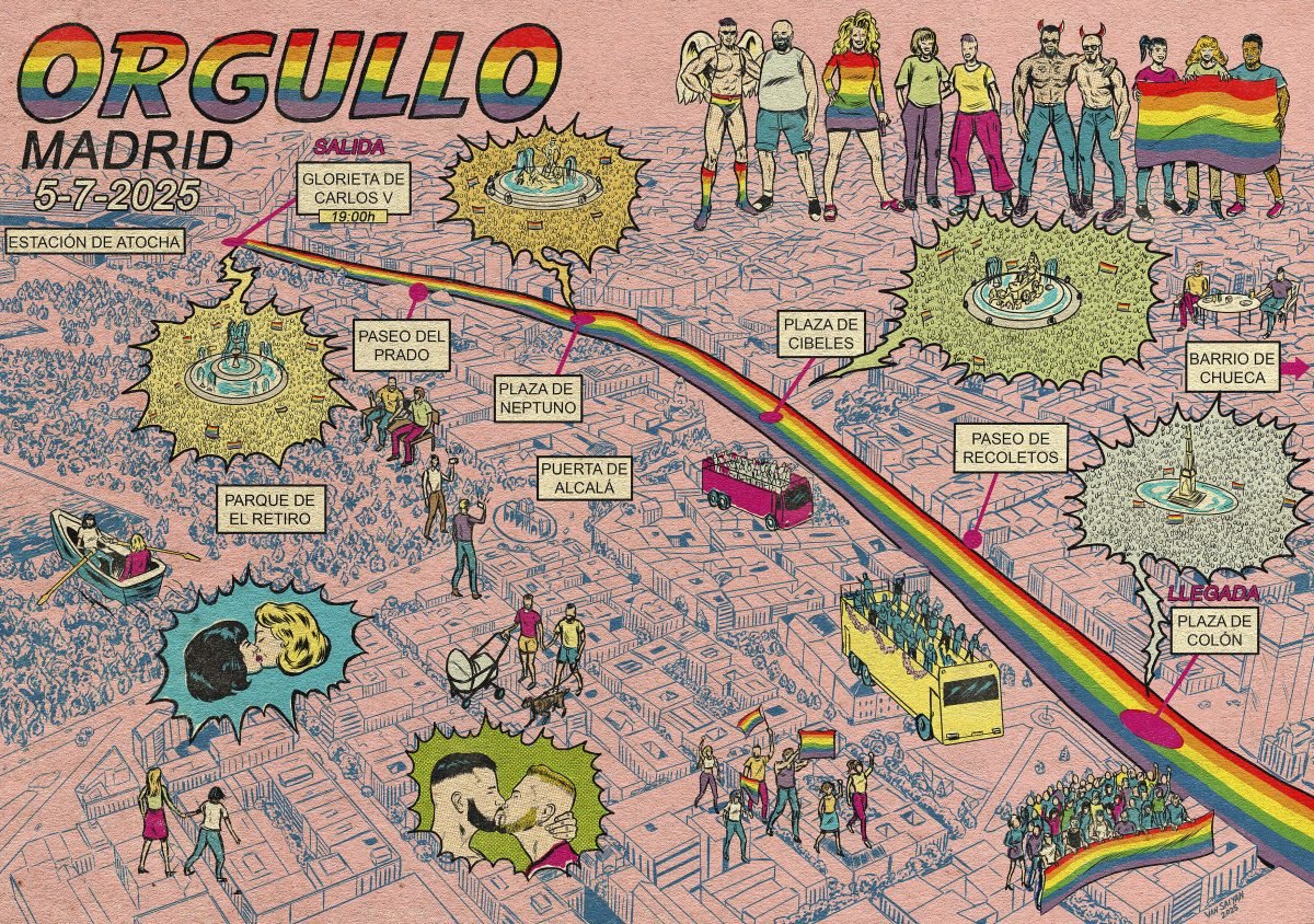 Eme21 Mag / Orgullo Madrid 2025 - Van Saiyan - Anna Goodson Illustration Agency