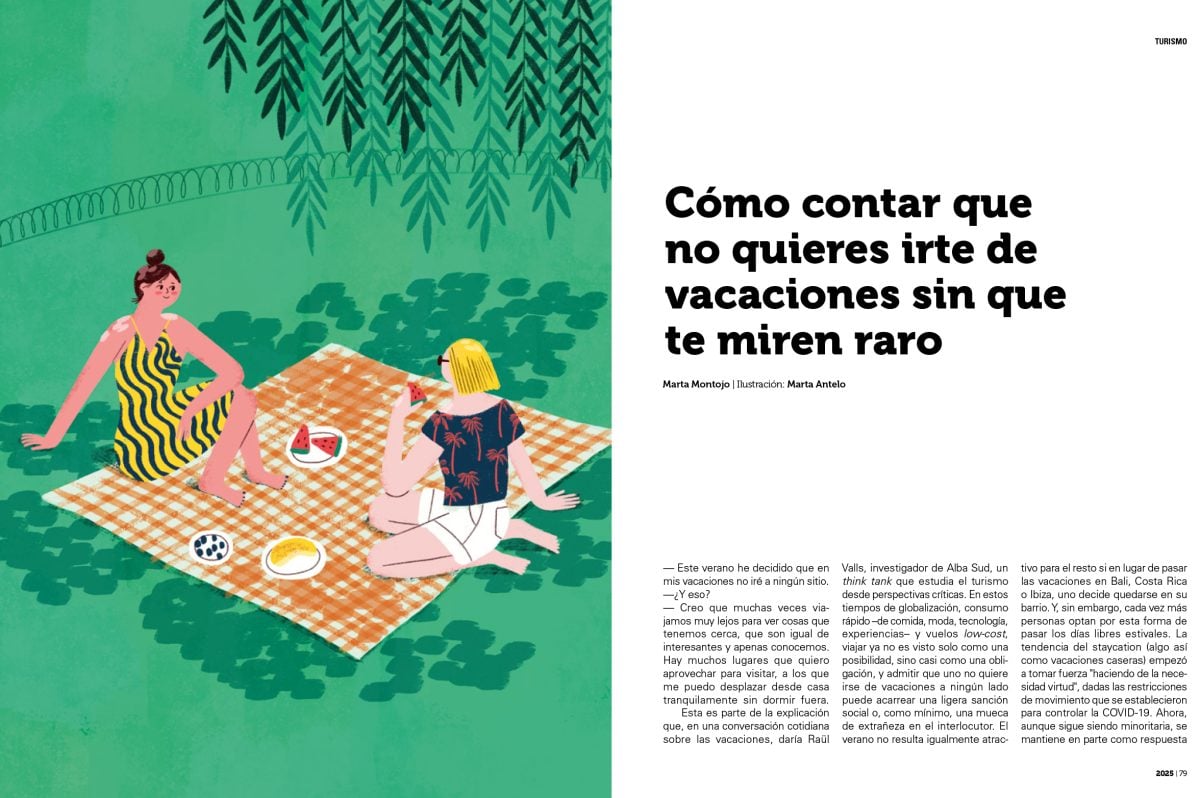 Ballena Blanca Magazine / How to explain you don&#8217;t want go on holidays - Marta Antelo - Anna Goodson Illustration Agency