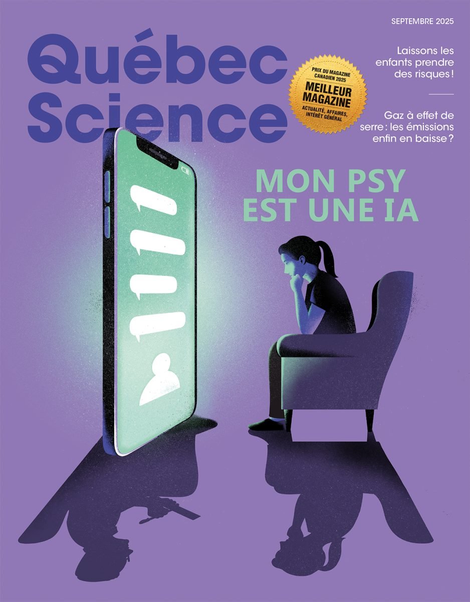 Quebec Science / My Therapist Is an AI - Sebastien Thibault - Anna Goodson Illustration Agency