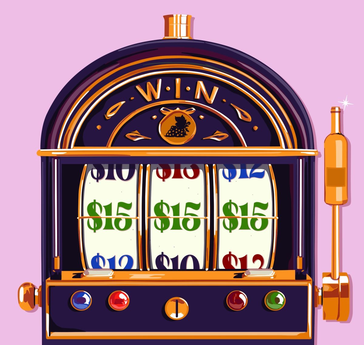 The Wall Street Journal / 8 wine deals $15 and under - Susanna Gentili - Anna Goodson Illustration Agency