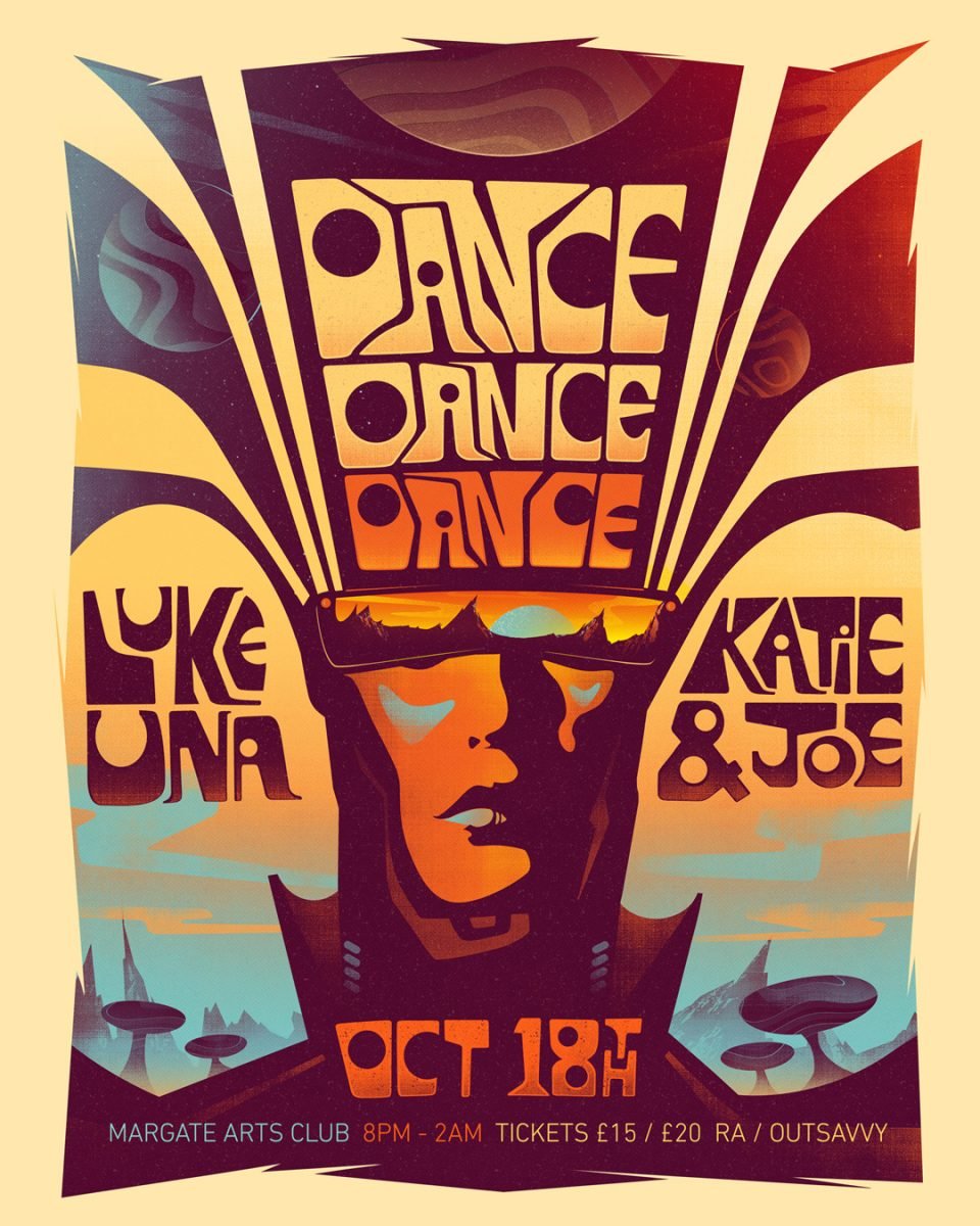 Dance Dance Dance / Margate Arts Club Posters - Andy Potts - Anna Goodson Illustration Agency