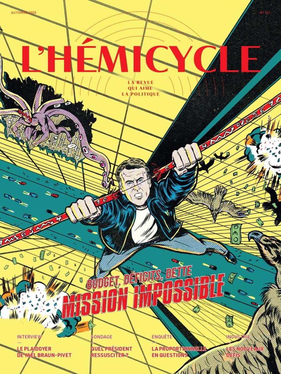 L&#8217;hèmicycle / Budget, déficits, dette, mission impossible - Van Saiyan - Anna Goodson Illustration Agency