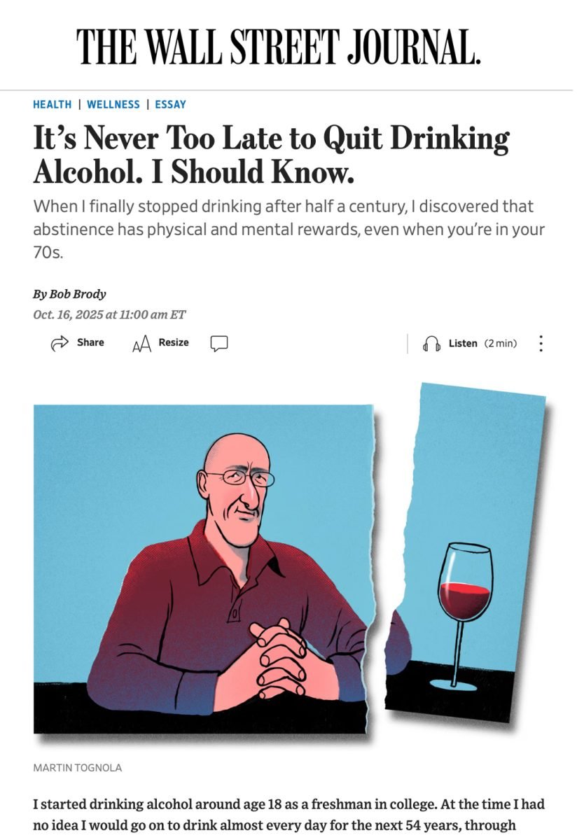 The Wall Street Journal / Quit drinking - Martin Tognola - Anna Goodson Illustration Agency