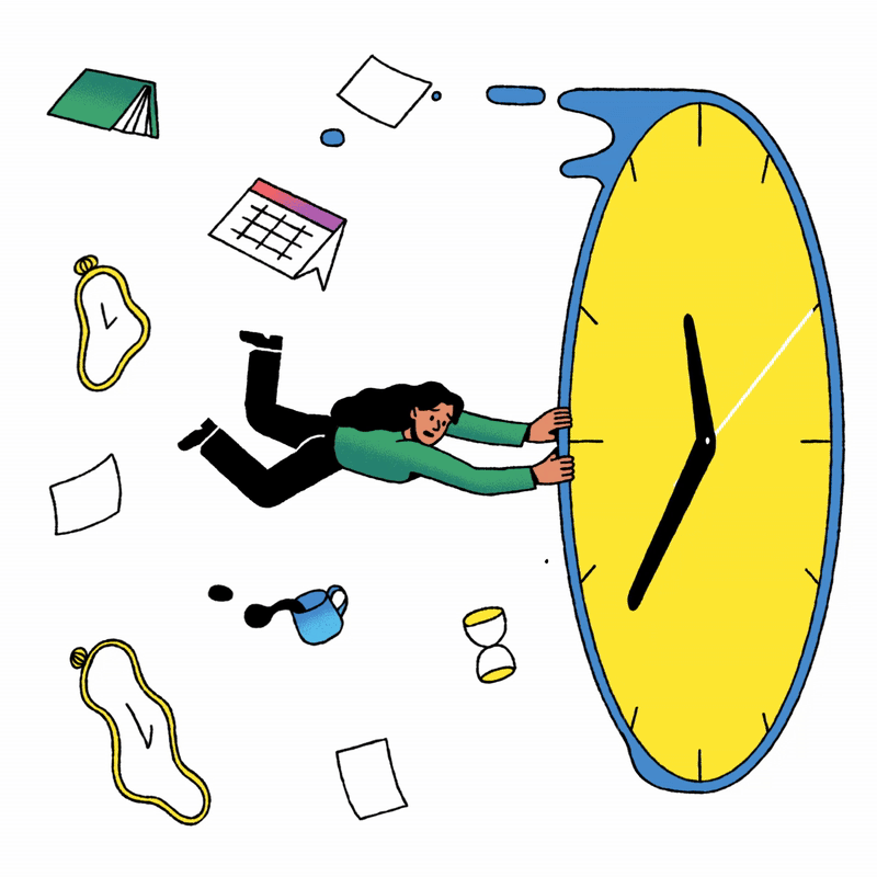 The Globe and Mail / Why time feels like it’s speeding up, and how to slow the pace - Maya Nguyen - Anna Goodson Illustration Agency