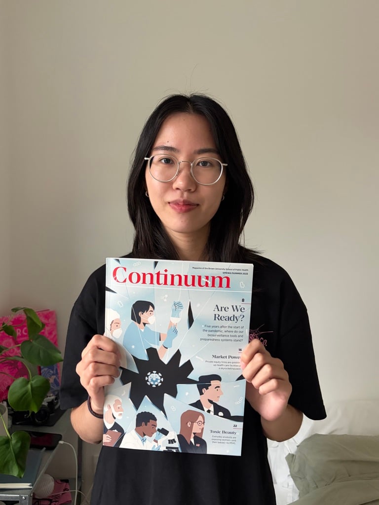 Brown University School of Public Health / Continuum Spring/Summer 2025 / Are We Ready? - Maya Nguyen - Anna Goodson Illustration Agency