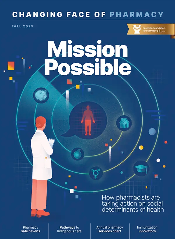 Canadian Foundation for Pharmacy / Magazine cover - Carmen Martínez - Anna Goodson Illustration Agency