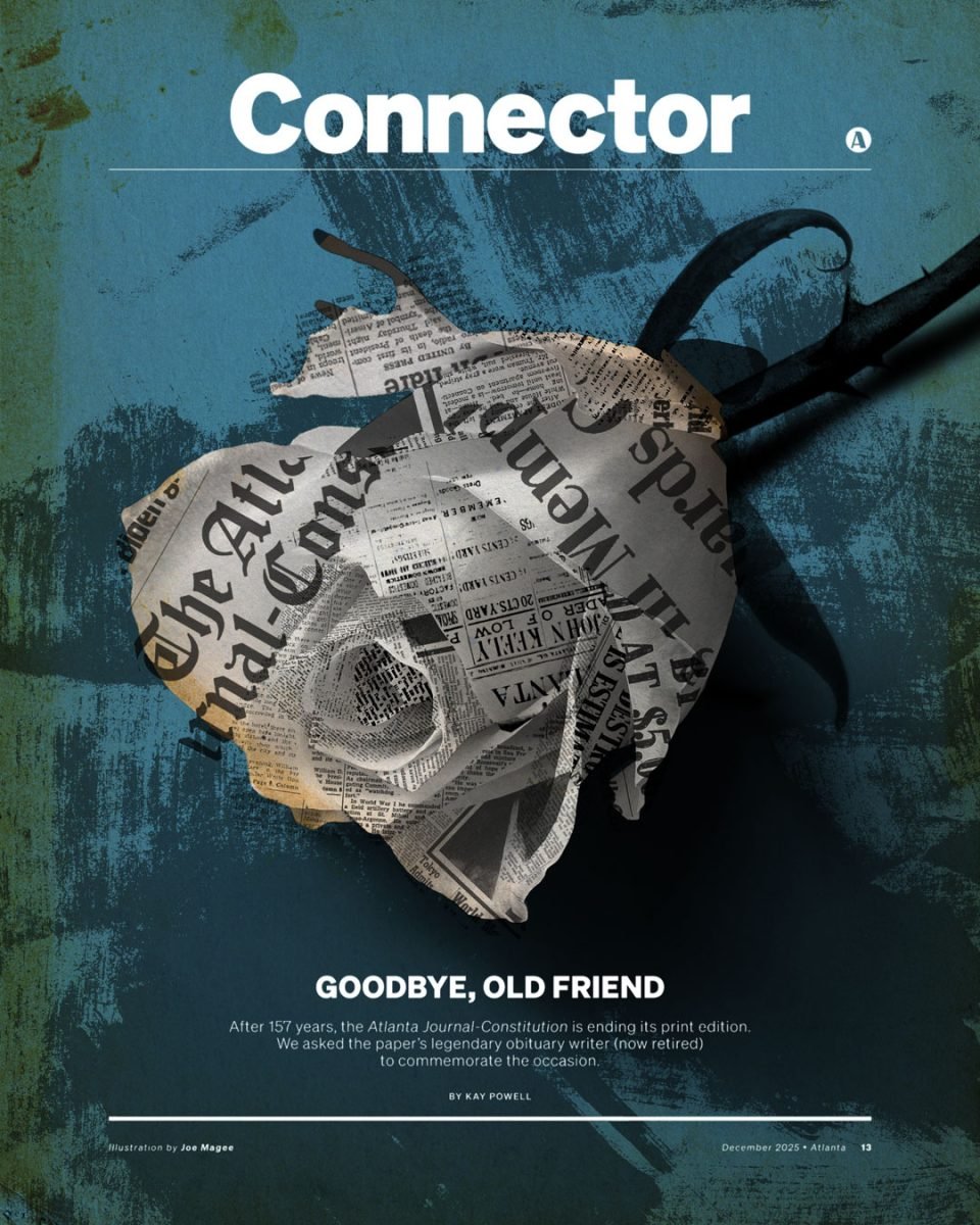 Atlanta Magazine / Goodbye Old Friend - Joe Magee - Anna Goodson Illustration Agency