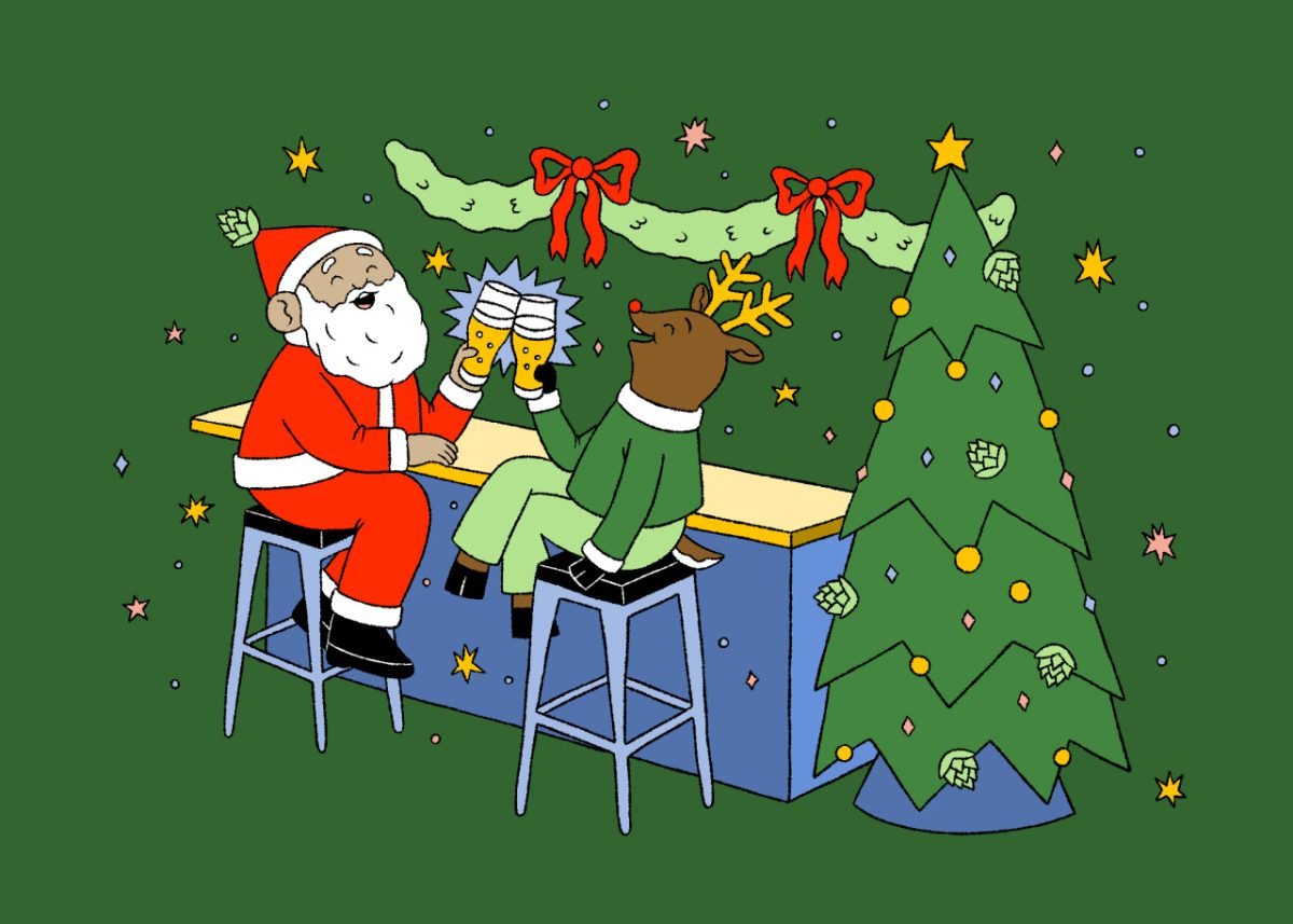 Siboire / Holiday Card - Audrey Malo - Anna Goodson Illustration Agency