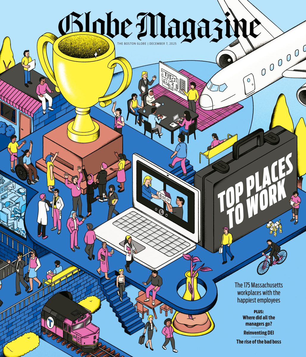 Globe Magazine / Magazine cover - Esteban Plazibat - Anna Goodson Illustration Agency
