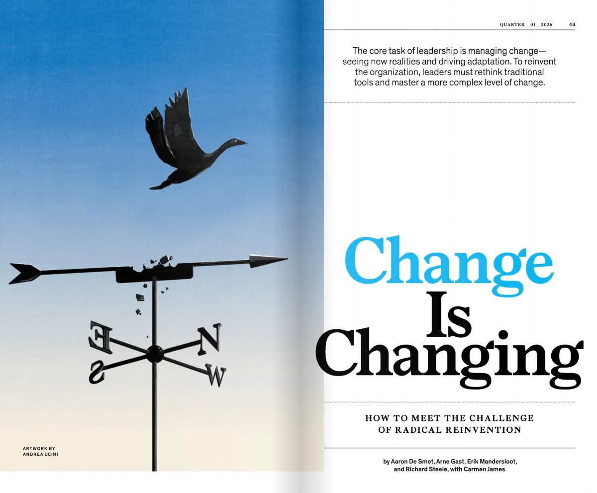 McKinsey Quartely / Change is changing. How to meet the challenge of radical reinvention. - Andrea Ucini - Anna Goodson Illustration Agency