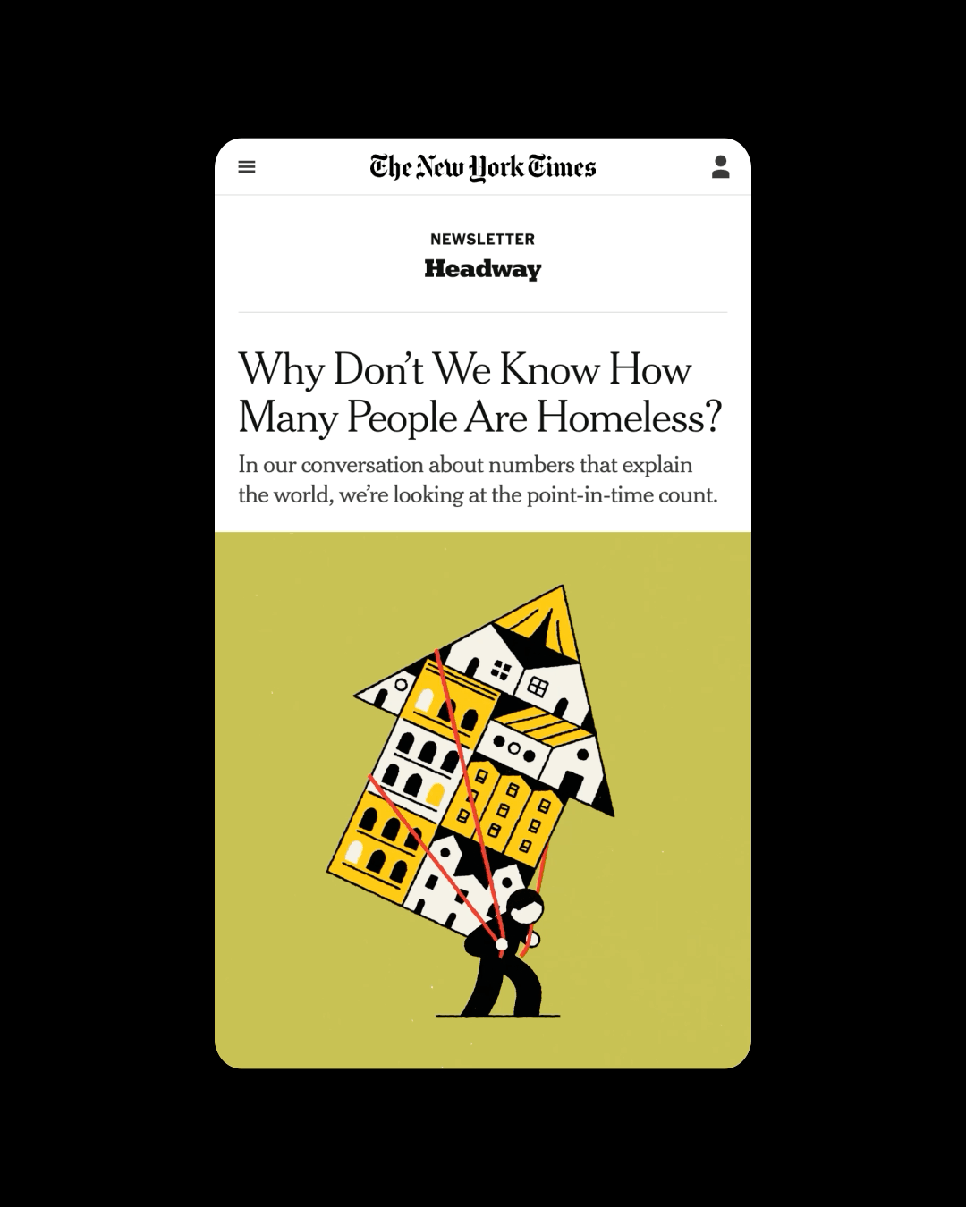The New York Times / Headway Newsletter / PiT Count - Maya Nguyen - Anna Goodson Illustration Agency