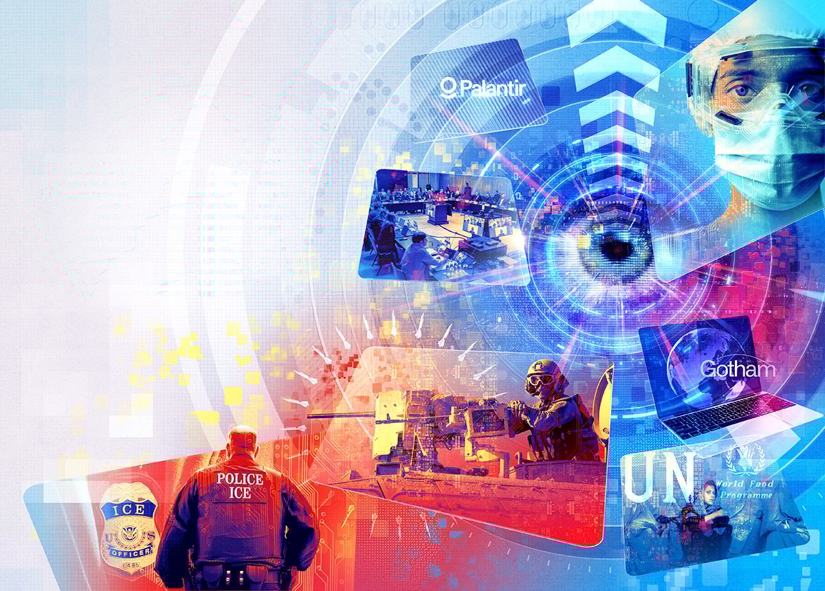 BBC Science Focus / Palantir – The World’s Scariest AI Company - Andy Potts - Anna Goodson Illustration Agency