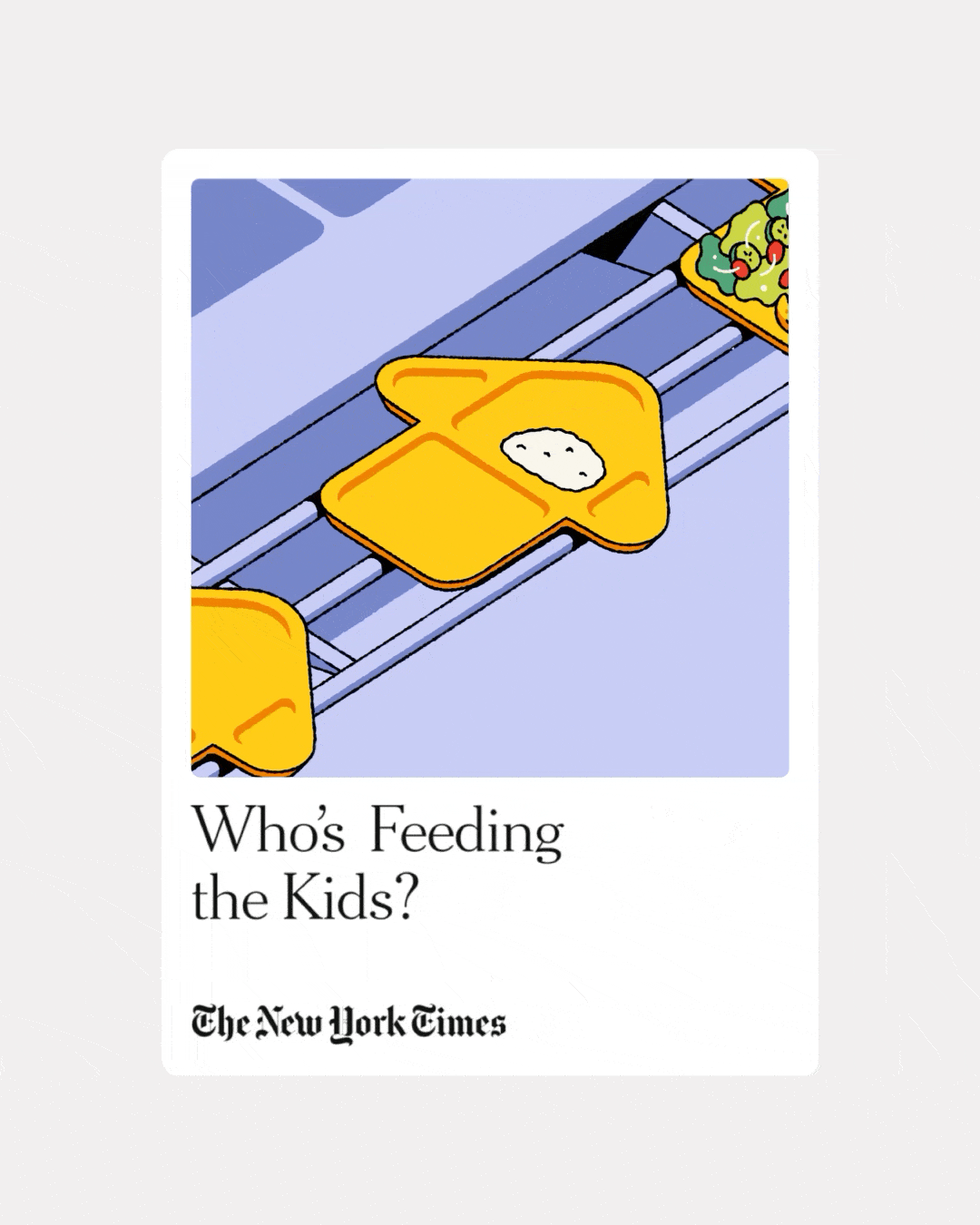 The New York Times / Headway Newsletter / Repas scolaires - Maya Nguyen - Anna Goodson Agence d'illustration