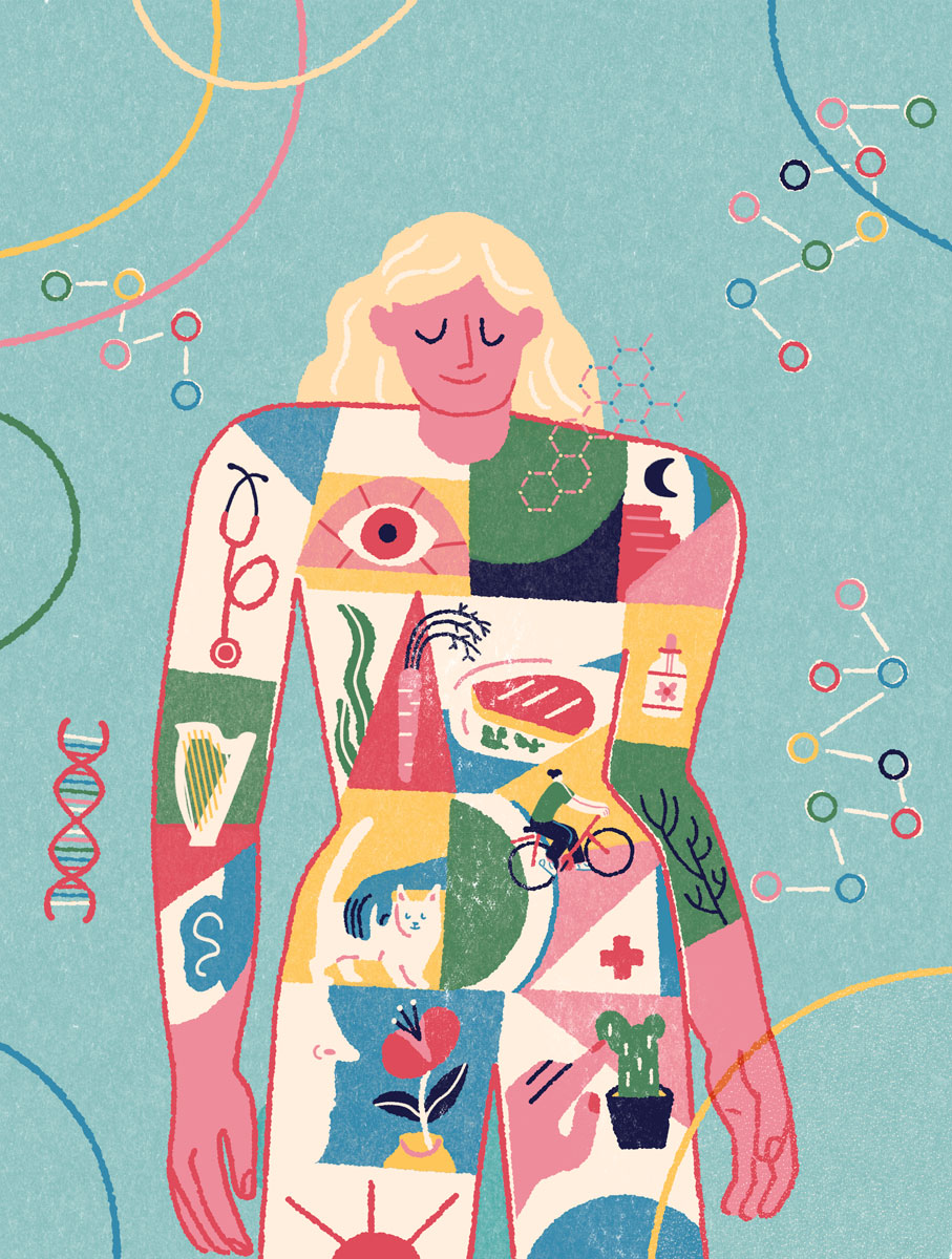 Palm Springs Magazine / Be Well - Noemi Fabra - Anna Goodson Illustration Agency