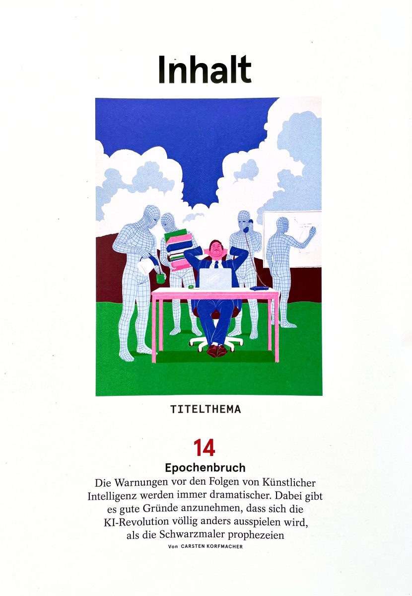 Cicero Magazine / The Industrial Revolution of AI - Marie Wolf - Anna Goodson Illustration Agency