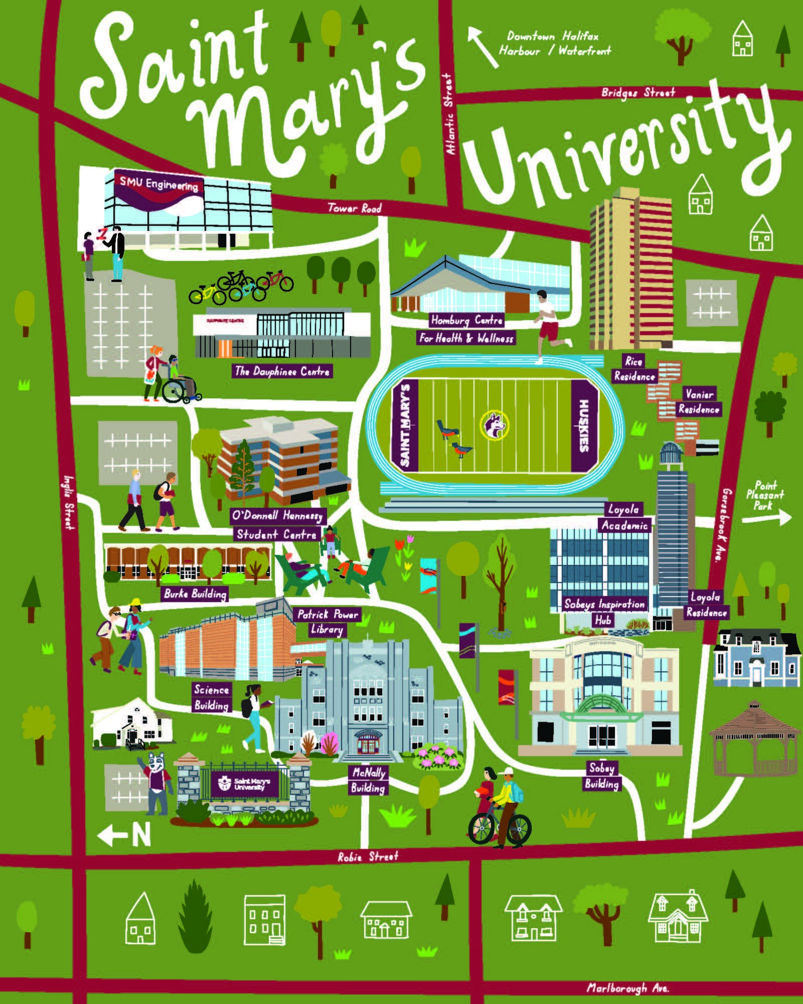 Alysha Dawn / Saint Mary's Map