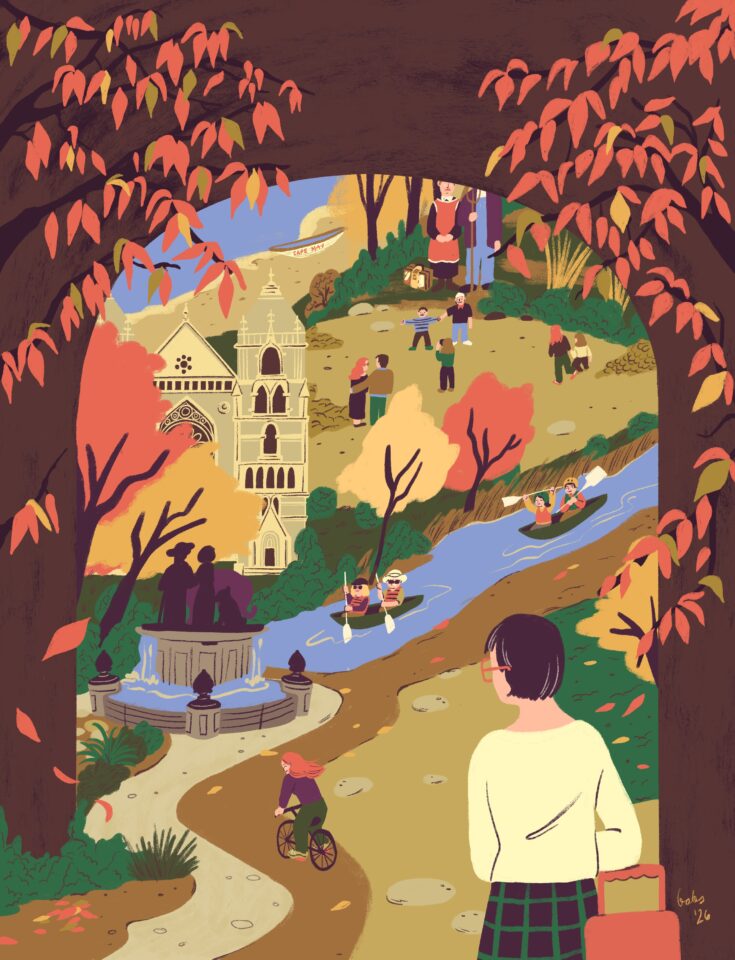 Babs Creates Editorial Illustration for New Jersey Monthly Magazine’s Love Letter to Morristown, New Jersey
