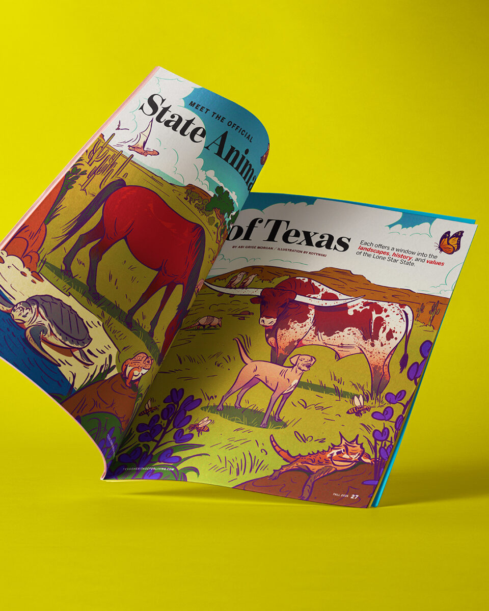 Texas Heritage for Living / State Animals of Texas - Kotynski - Anna Goodson Illustration Agency